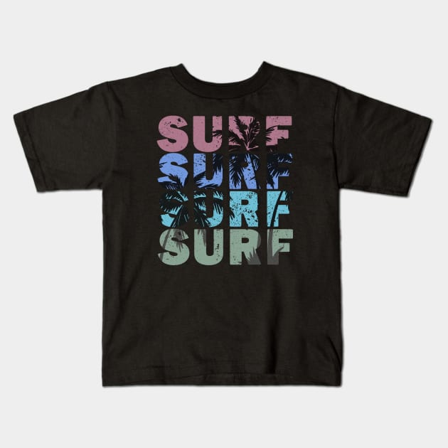 Surf Kids T-Shirt by valentinahramov